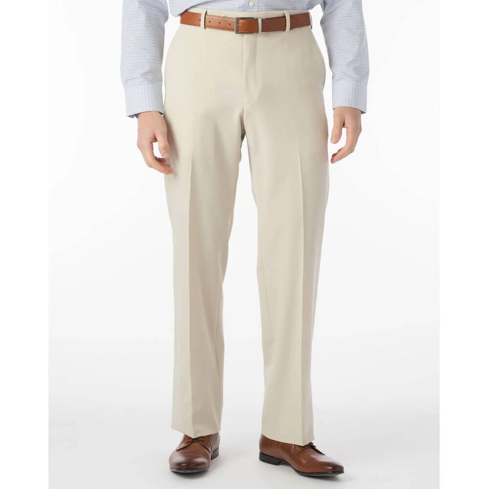 NEW BALLIN comfort eze commuter bi stretch gabardine trouser in cream